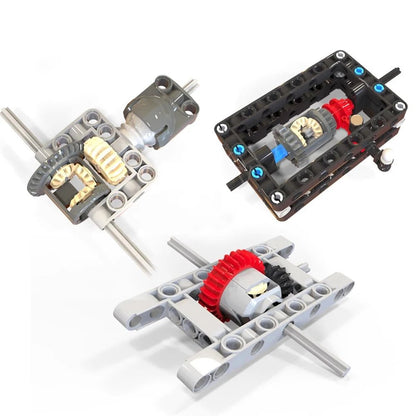MOC Modified Differential Lock Compatible with Legoeds Building Block Gear 65413 65414 Gearbox Tech Hole Arm Beam for Car Model - Avero