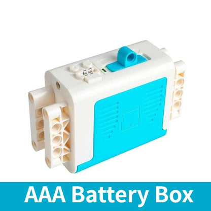 MOC Rechargeable AA /AAA Battery Box Multi - function Power Group Tool Car Train Motor Speed Adjust Control for Building Blocks - Avero