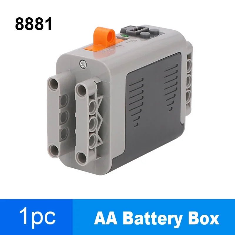 MOC Rechargeable AA /AAA Battery Box Multi - function Power Group Tool Car Train Motor Speed Adjust Control for Building Blocks - Avero