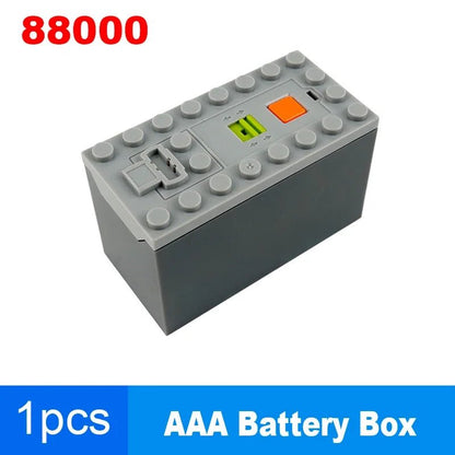 MOC Rechargeable AA /AAA Battery Box Multi - function Power Group Tool Car Train Motor Speed Adjust Control for Building Blocks - Avero