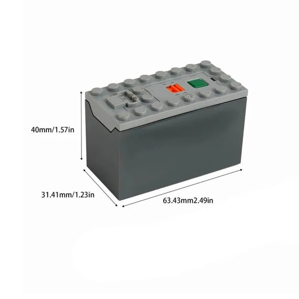MOC Rechargeable AA /AAA Battery Box Multi - function Power Group Tool Car Train Motor Speed Adjust Control for Building Blocks - Avero