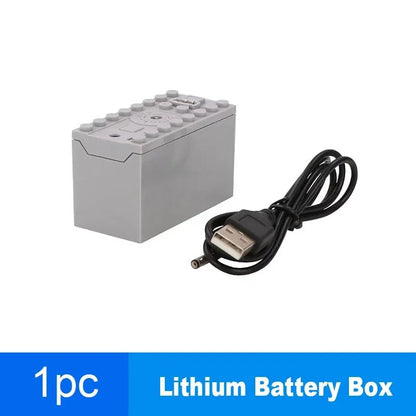 MOC Rechargeable AA /AAA Battery Box Multi - function Power Group Tool Car Train Motor Speed Adjust Control for Building Blocks - Avero