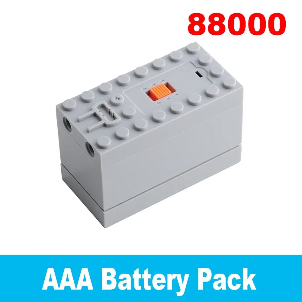 MOC Rechargeable AA /AAA Battery Box Multi - function Power Group Tool Car Train Motor Speed Adjust Control for Building Blocks - Avero