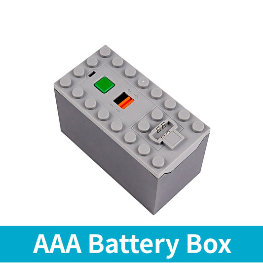 MOC Rechargeable AA /AAA Battery Box Multi - function Power Group Tool Car Train Motor Speed Adjust Control for Building Blocks - Avero