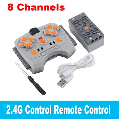 MOC Remote Control Set Rechargeable Battery Box Blue - tooth M Motor Speed Control APP Program PF Building Blocks Modification - Avero