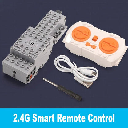 MOC Remote Control Set Rechargeable Battery Box Blue - tooth M Motor Speed Control APP Program PF Building Blocks Modification - Avero
