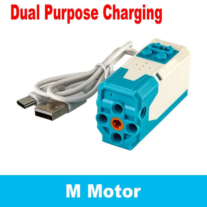 MOC Remote Control Set Rechargeable Battery Box Blue - tooth M Motor Speed Control APP Program PF Building Blocks Modification - Avero