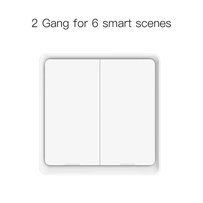 MOES 4 Gang Tuya ZigBee Wireless 12 Scene Switch Push Button Controller Battery Powered Automation Scenario for Tuya Devices - Avero