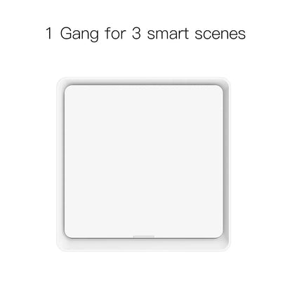MOES 4 Gang Tuya ZigBee Wireless 12 Scene Switch Push Button Controller Battery Powered Automation Scenario for Tuya Devices - Avero