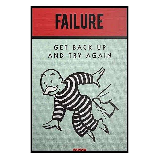 Monopoly Millionaire Money Canvas Decorative Painting Motivational Quote Art Poster Cartoon Figure Mural Home Wall Decor Picture - Avero