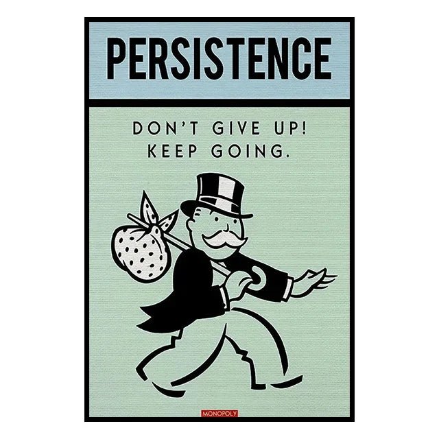 Monopoly Millionaire Money Canvas Decorative Painting Motivational Quote Art Poster Cartoon Figure Mural Home Wall Decor Picture - Avero