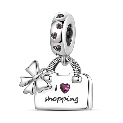 MULA 1PC Silver Plated Travel Sunflowers Four Leaf Lucky Clover Dangle Charms Fit 3MM Snake Chain Charm Bracelet DIY - Avero