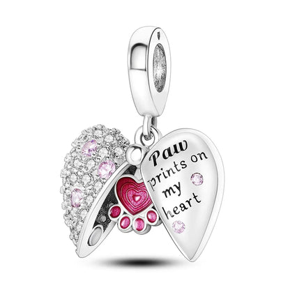 MULA 1PC Silver Plated Travel Sunflowers Four Leaf Lucky Clover Dangle Charms Fit 3MM Snake Chain Charm Bracelet DIY - Avero
