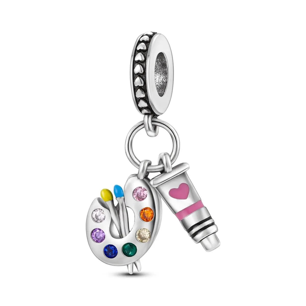 MULA 1PC Silver Plated Travel Sunflowers Four Leaf Lucky Clover Dangle Charms Fit 3MM Snake Chain Charm Bracelet DIY - Avero