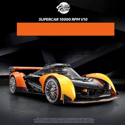 NEW 2135Pcs Technical 1:10 Solused GT Hyper Speed Car Building Blocks Assemble Bricks Racing Vehicle Toys Kids Christmas Gift - Avero