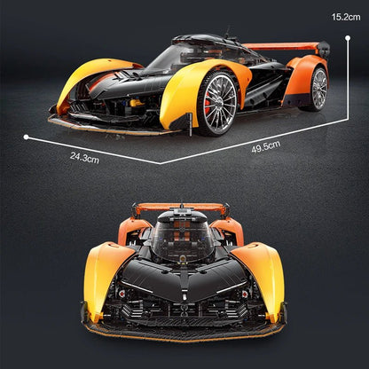 NEW 2135Pcs Technical 1:10 Solused GT Hyper Speed Car Building Blocks Assemble Bricks Racing Vehicle Toys Kids Christmas Gift - Avero