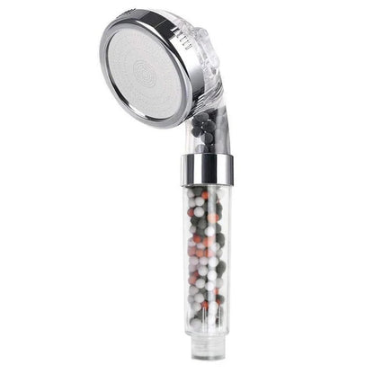 New 3 Functions High Pressure SPA Shower Head Water Saving Handheld Rainfall Bathroom Accessories Anion Filter Shower - Avero