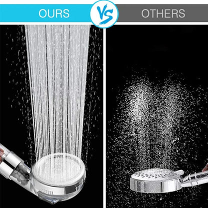 New 3 Functions High Pressure SPA Shower Head Water Saving Handheld Rainfall Bathroom Accessories Anion Filter Shower - Avero