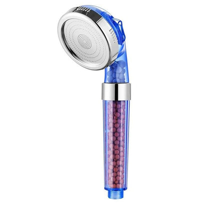 New 3 Functions High Pressure SPA Shower Head Water Saving Handheld Rainfall Bathroom Accessories Anion Filter Shower - Avero