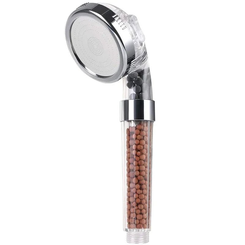 New 3 Functions High Pressure SPA Shower Head Water Saving Handheld Rainfall Bathroom Accessories Anion Filter Shower - Avero