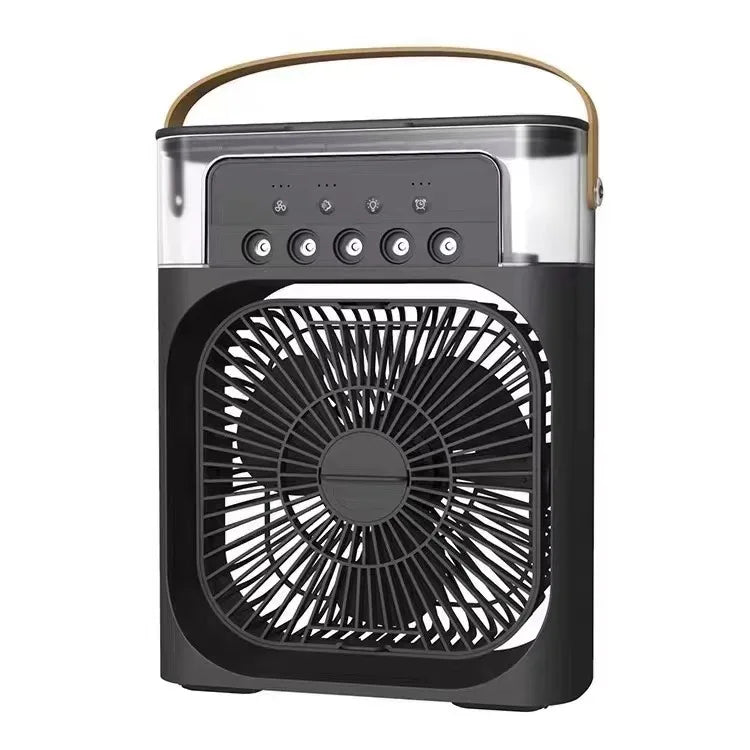New 3 In 1 Fan AIr Conditioner Household Mini Air Cooler LED Night Light Portable Humidifier Air Adjustment Fan Office Home Fan - Avero