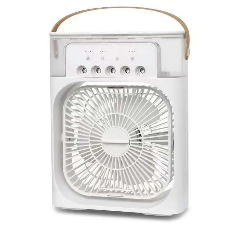 New 3 In 1 Fan AIr Conditioner Household Mini Air Cooler LED Night Light Portable Humidifier Air Adjustment Fan Office Home Fan - Avero