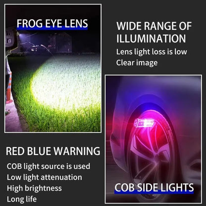 NEW Design Super Bright LED Source Work Lamp with Magnet Alarm SOS Key Chain Power Bank Waterproof Emergency Flashlight - Avero