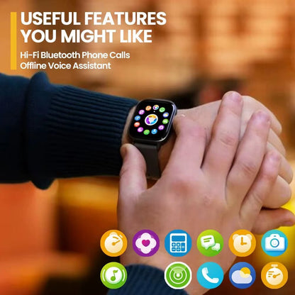 New GTS 3 Voice Calling Smart Watch Ultra - Big 2.03'' HD Screen 24H Health Monitor 100+ Sport Modes 200+ Watch Faces - Avero
