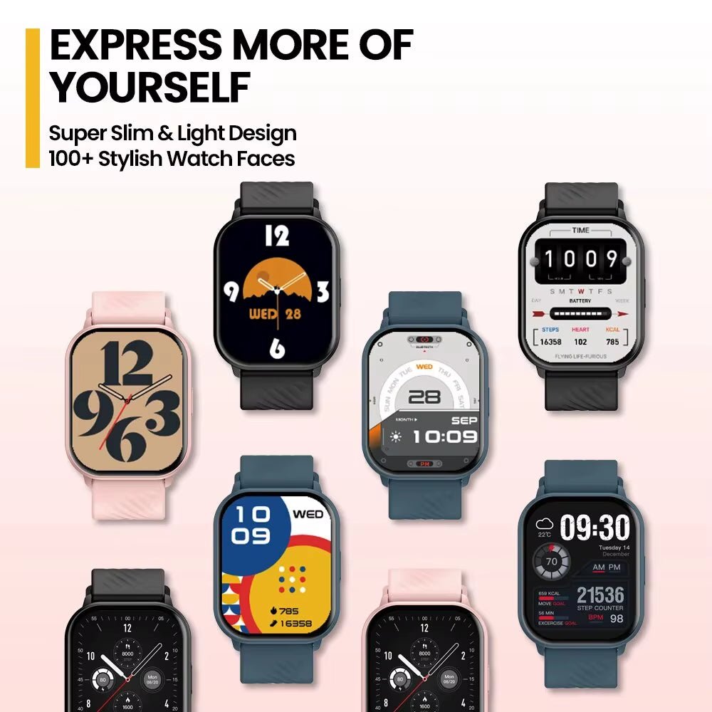 New GTS 3 Voice Calling Smart Watch Ultra - Big 2.03'' HD Screen 24H Health Monitor 100+ Sport Modes 200+ Watch Faces - Avero