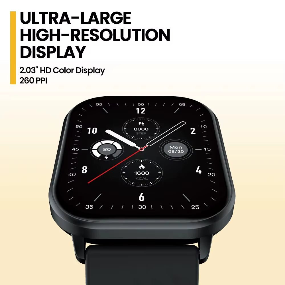 New GTS 3 Voice Calling Smart Watch Ultra - Big 2.03'' HD Screen 24H Health Monitor 100+ Sport Modes 200+ Watch Faces - Avero