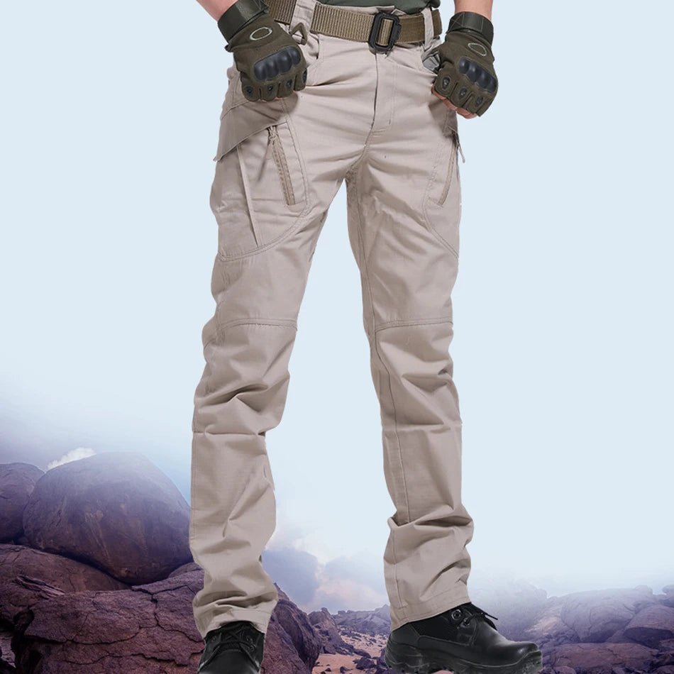 New Mens Tactical Pants Multiple Pocket Elasticity Military Urban Commuter Tacitcal Trousers Men Slim Fat Cargo Pant 5XL - Avero