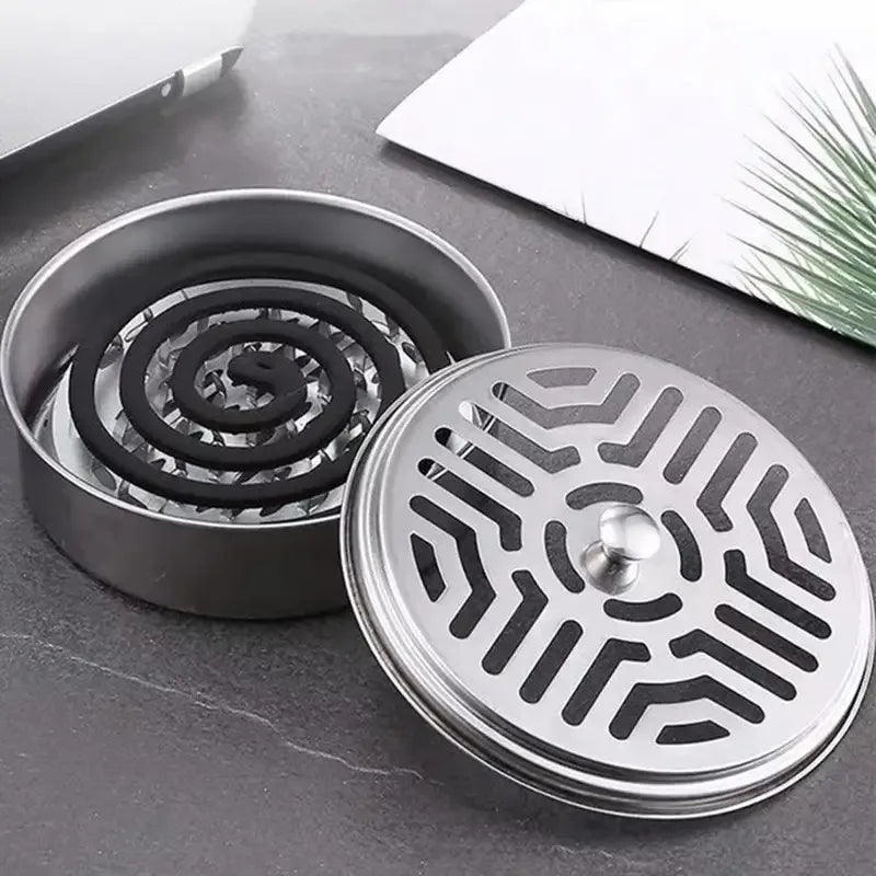New Mosquito Coil Holder Mosquito Coil Box With Cover Mosquito Coil Tray Nail Tooth Mosquito Coil Holder Household Ash Tray - Avero