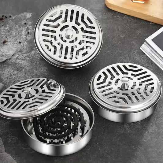 New Mosquito Coil Holder Mosquito Coil Box With Cover Mosquito Coil Tray Nail Tooth Mosquito Coil Holder Household Ash Tray - Avero