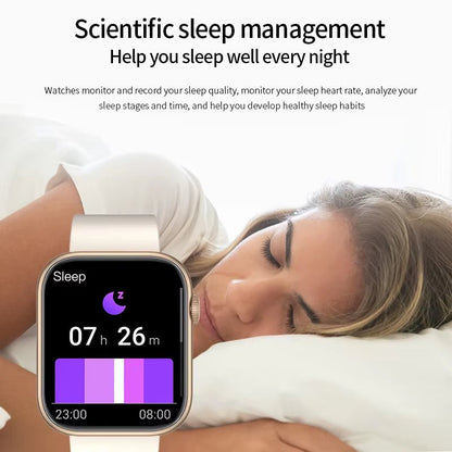 New Smart Watch 2025 Wireless Charging Smartwatch Bluetooth Calls Men Women Smartwatches Fitness Bracelet Custom Watch Face - Avero