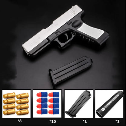 Newest Shell Ejecting Airsoft Pistol Soft Bullet Toy Gun Weapon Children Armas Shoot Outdoor Game Boys gift - Avero