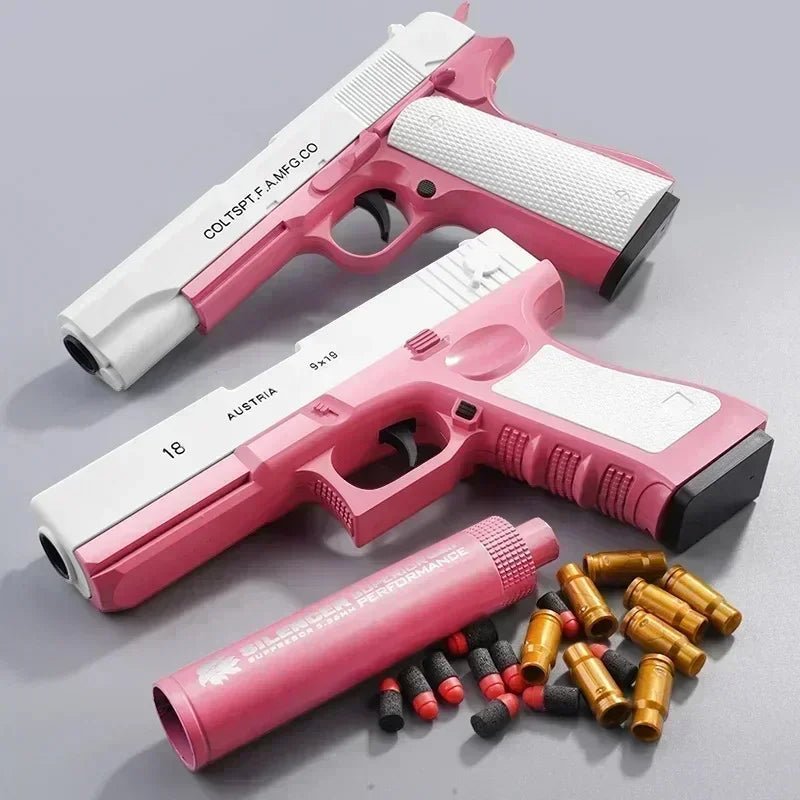Newest Shell Ejecting Airsoft Pistol Soft Bullet Toy Gun Weapon Children Armas Shoot Outdoor Game Boys gift - Avero