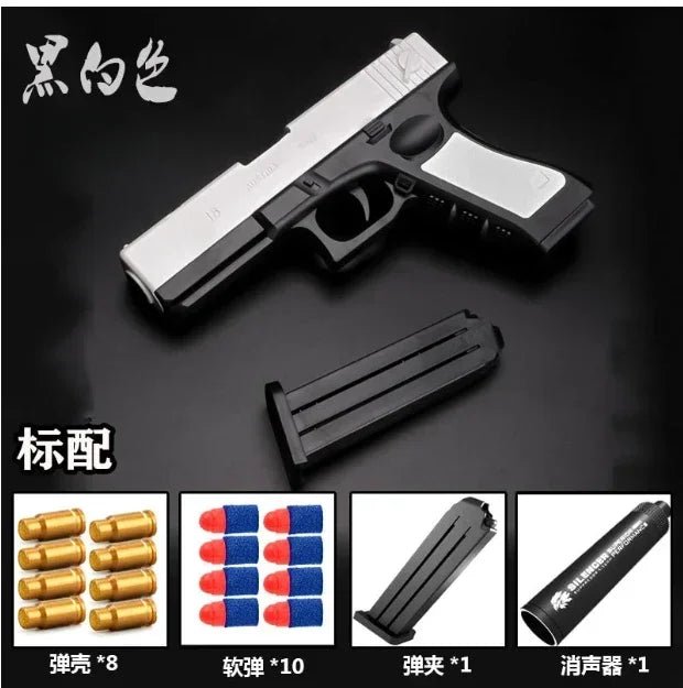 Newest Shell Ejecting Airsoft Pistol Soft Bullet Toy Gun Weapon Children Armas Shoot Outdoor Game Boys gift - Avero