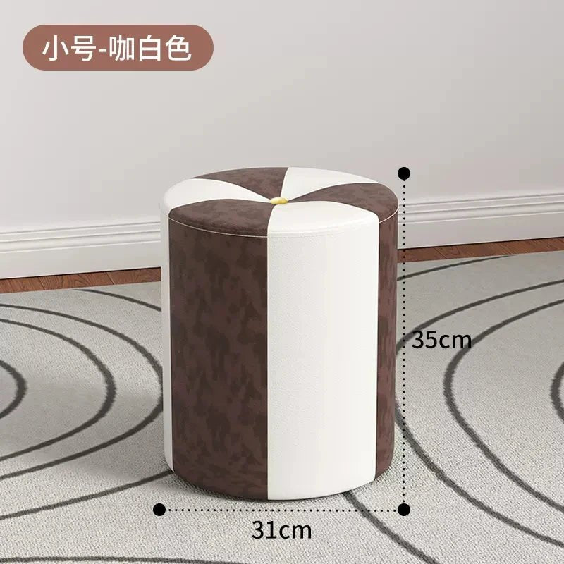 nordic Footrest Stool Hallway kitchen makeup living room vanity chair Wooden luxury home offer Interior items foot furniture - Avero