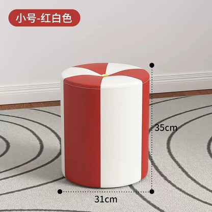 nordic Footrest Stool Hallway kitchen makeup living room vanity chair Wooden luxury home offer Interior items foot furniture - Avero