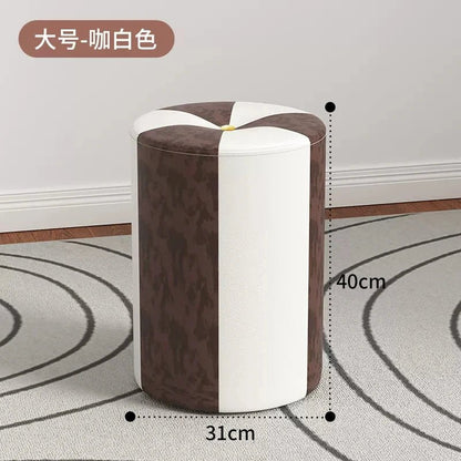 nordic Footrest Stool Hallway kitchen makeup living room vanity chair Wooden luxury home offer Interior items foot furniture - Avero