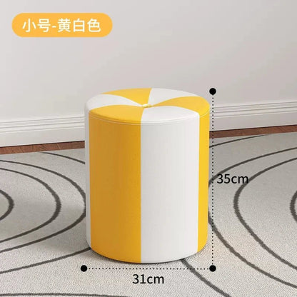 nordic Footrest Stool Hallway kitchen makeup living room vanity chair Wooden luxury home offer Interior items foot furniture - Avero