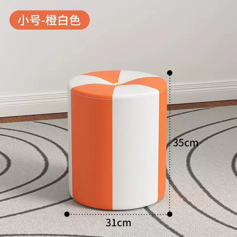 nordic Footrest Stool Hallway kitchen makeup living room vanity chair Wooden luxury home offer Interior items foot furniture - Avero