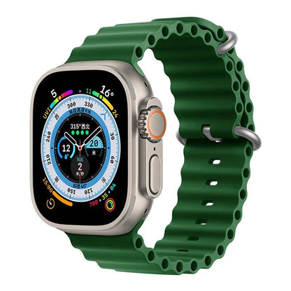 Ocean Strap for Apple Watch Ultra 2 Band 49mm 44mm 40mm 45mm 41mm 42mm 46mm 38mm Silicone Bracelet iWatch Series 10 9 SE 8 7 6 5 - Avero