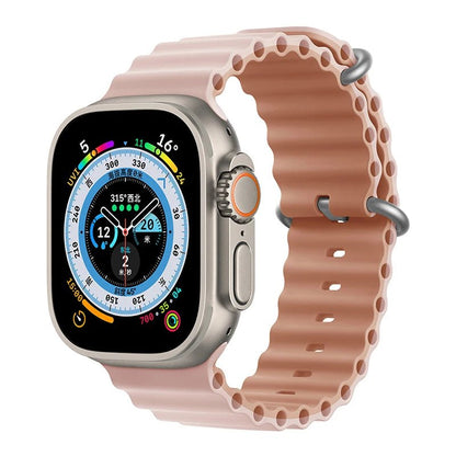 Ocean Strap for Apple Watch Ultra 2 Band 49mm 44mm 40mm 45mm 41mm 42mm 46mm 38mm Silicone Bracelet iWatch Series 10 9 SE 8 7 6 5 - Avero