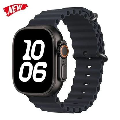 Ocean Strap for Apple Watch Ultra 2 Band 49mm 44mm 40mm 45mm 41mm 42mm 46mm 38mm Silicone Bracelet iWatch Series 10 9 SE 8 7 6 5 - Avero