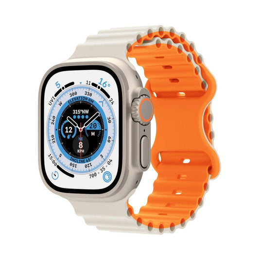 Ocean Strap for Apple Watch Ultra 2 Band 49mm 44mm 40mm 45mm 41mm 42mm 46mm 38mm Silicone Bracelet iWatch Series 10 9 SE 8 7 6 5 - Avero