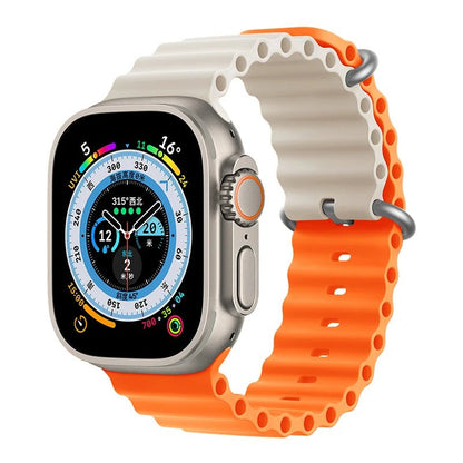 Ocean Strap for Apple Watch Ultra 2 Band 49mm 44mm 40mm 45mm 41mm 42mm 46mm 38mm Silicone Bracelet iWatch Series 10 9 SE 8 7 6 5 - Avero