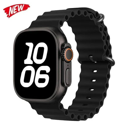 Ocean Strap for Apple Watch Ultra 2 Band 49mm 44mm 40mm 45mm 41mm 42mm 46mm 38mm Silicone Bracelet iWatch Series 10 9 SE 8 7 6 5 - Avero