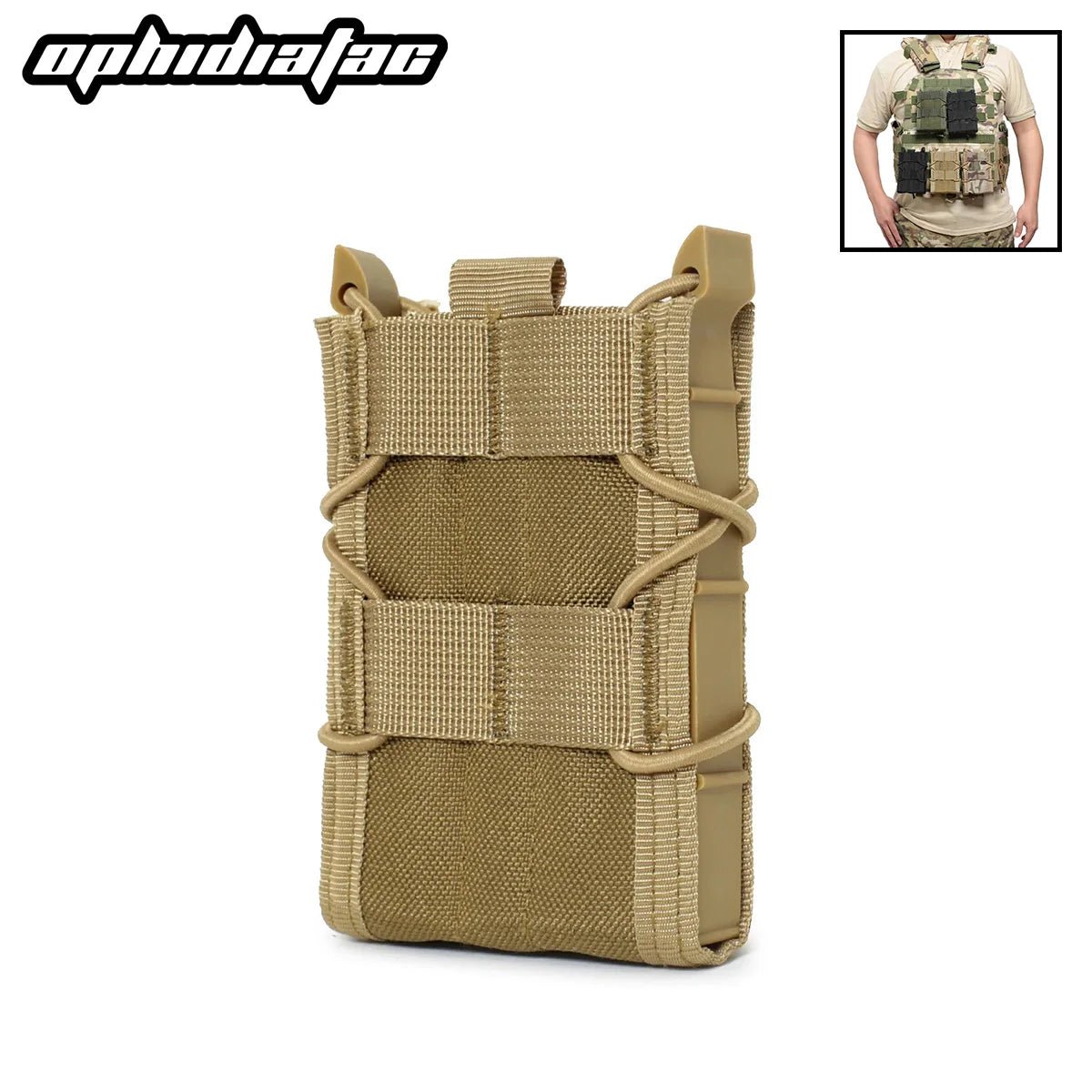 OPHIDIAN 5.56 Magazine Pouch for AK AR15 M4 Rifle Mag Holster Gun Mag Bag Shooting Airsoft CS Hunting Accessories - Avero