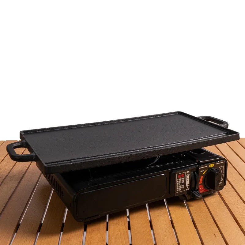 Outdoor Camping Barbecue Plate Korean Barbecue Plate Double - sided Teppanyaki Fried Steak Gas Induction Cooker Baking Tray - Avero